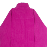 REEBOK Womens Fleece Pink 1/4 Zip L
