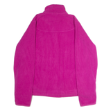 REEBOK Womens Fleece Pink 1/4 Zip L