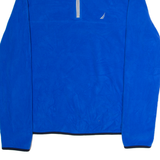NAUTICA Mens Fleece Blue 1/4 Zip S
