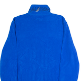 NAUTICA Mens Fleece Blue 1/4 Zip S