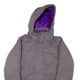THE NORTH FACE Womens Jacket Grey Nylon Hooded M