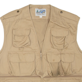 OUTDOOR VEST Utility Mens Gilet Beige XL
