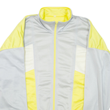 Mens Track Jacket Grey Colourblock XL
