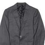 Mens Blazer Jacket Grey Wool XL