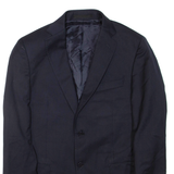 Mens Blazer Jacket Blue L