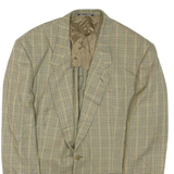 Mens Blazer Jacket Green Houndstooth XL