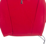 IZOD Fleece Mens Sweatshirt Red 1/4 Zip 90s M