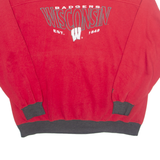 LEE Wisconsin Badgers Mens Sweatshirt Red 90s USA XL