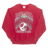 BRAZOS Rose Bowl Champions Wisconsin Rangers Mens Sweatshirt Red 90s USA XL
