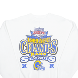 TULTEX St-Louis RAMS Mens Sweatshirt White USA XL