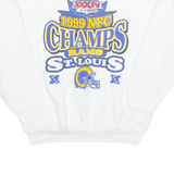 TULTEX St-Louis RAMS Mens Sweatshirt White USA XL