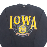 IOWA HAWKEYES AMERICAN FOOTBALL Womens Sweatshirt Blue 90s USA L