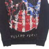 PHILIPP PLEIN Skull Mens Sweatshirt Black USA M