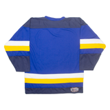 KOBE SPORTSWEAR Mens Jersey Blue Long Sleeve USA V-Neck S