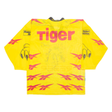 REEBOK Signed Hockey Schlittschuh-club Mens Jersey Yellow USA V-Neck XL