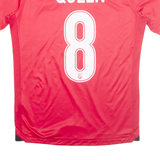 MACRON FSHf Mens Football Shirt T-Shirt Red V-Neck S