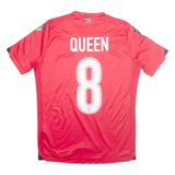 MACRON FSHf Mens Football Shirt T-Shirt Red V-Neck S