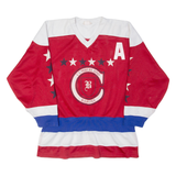 KOBE Cumberland Barons Mens Jersey Red 3/4 Sleeve USA V-Neck L