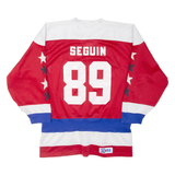 KOBE Cumberland Barons Mens Jersey Red 3/4 Sleeve USA V-Neck L