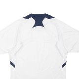 NIKE Mens Football Shirt T-Shirt White V-Neck S