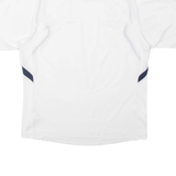 NIKE Mens Football Shirt T-Shirt White V-Neck S