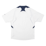 NIKE Mens Football Shirt T-Shirt White V-Neck S