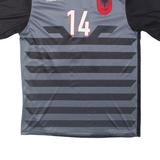 MACRON Albania 2021 Home Mens Football Shirt T-Shirt Black M