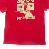 THE SIMPSONS Moe's Mens T-Shirt Red L