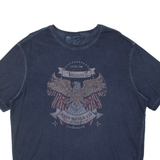 JOHN BANER Mens T-Shirt Blue USA L