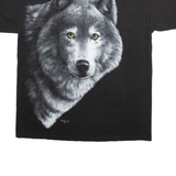ALSTYLE APPAREL & ACTIVEWEAR Wolf Mens T-Shirt Black XL