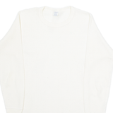LONG JOHNS Womens T-Shirt White Long Sleeve XL