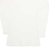 LONG JOHNS Womens T-Shirt White Long Sleeve XL
