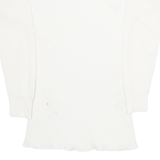 LONG JOHNS Womens T-Shirt White Long Sleeve XL