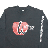 SCREEN STARS BEST Wellness Red Lions Area School District Mens T-Shirt Black 90s L
