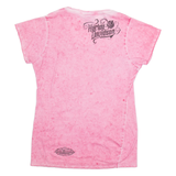 HARLEY DAVIDSON Flowers Womens T-Shirt Pink XL