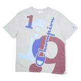 CHAMPION Mens T-Shirt Grey L