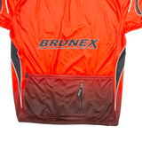 BRUNEX Cycling Italia Mens Jersey Red 1/2 Zip 2XL