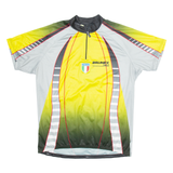BRUNEX Cycling Italia Mens Jersey Yellow 1/4 Zip 2XL