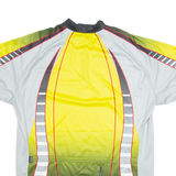 BRUNEX Cycling Italia Mens Jersey Yellow 1/4 Zip 2XL