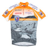 CUORE Cycling Mens Jersey Orange 1/4 Zip M