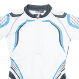 CRIVIT Cycling Womens Jersey White 1/4 Zip S