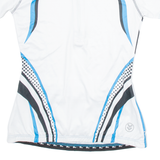 CRIVIT Cycling Womens Jersey White 1/4 Zip S