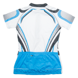 CRIVIT Cycling Womens Jersey White 1/4 Zip S