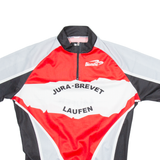 BIEMME Cycling Mens Jersey Red 1/4 Zip S