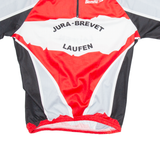 BIEMME Cycling Mens Jersey Red 1/4 Zip S