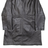 LAKELAND Womens Trench Coat Black Leather M