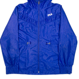 FILA Womens Jacket Blue Hooded L