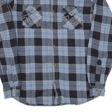 TRUE RELIGION Mens Shirt Blue Check Long Sleeve XL