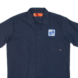 DICKIES Mens Worker Shirt Blue M