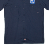 DICKIES Mens Worker Shirt Blue M